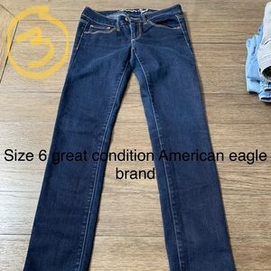 American eagle size 6 high rise straight regular